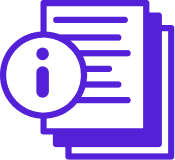 illustration of a piece of paper with information icon