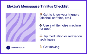 Elektra's Menopause Tinnitus Checklist